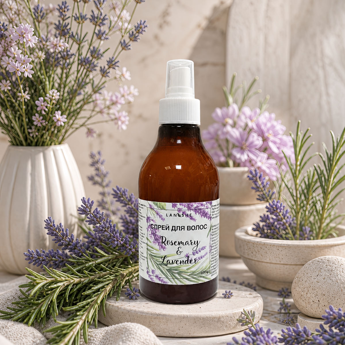 Спрей для волос "Rosemary and Lavender"