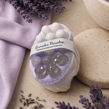 Мыло массажное с люфой "Lavender paradise"